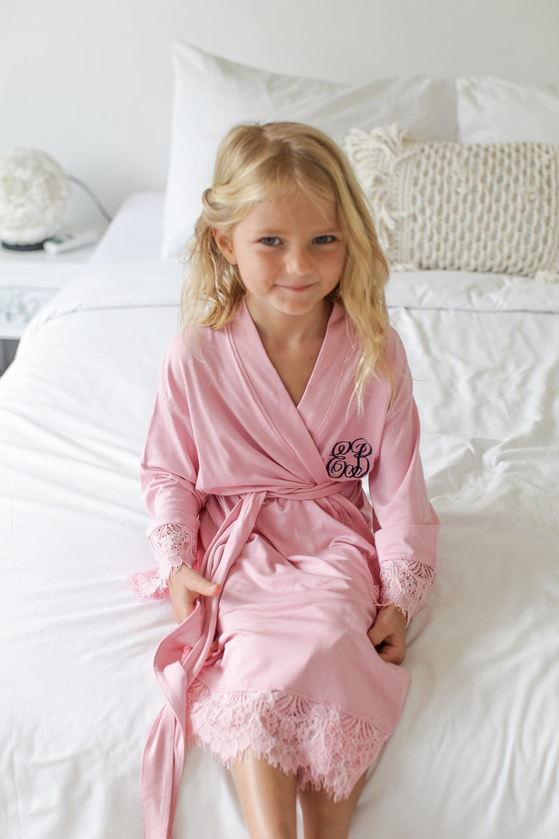 Girlfriend Robe Sophia Jersey Flower Girl Robe – SS Weddings
