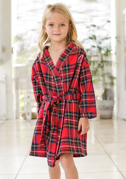 Telluride Kid’s Flannel Robe – SS Weddings