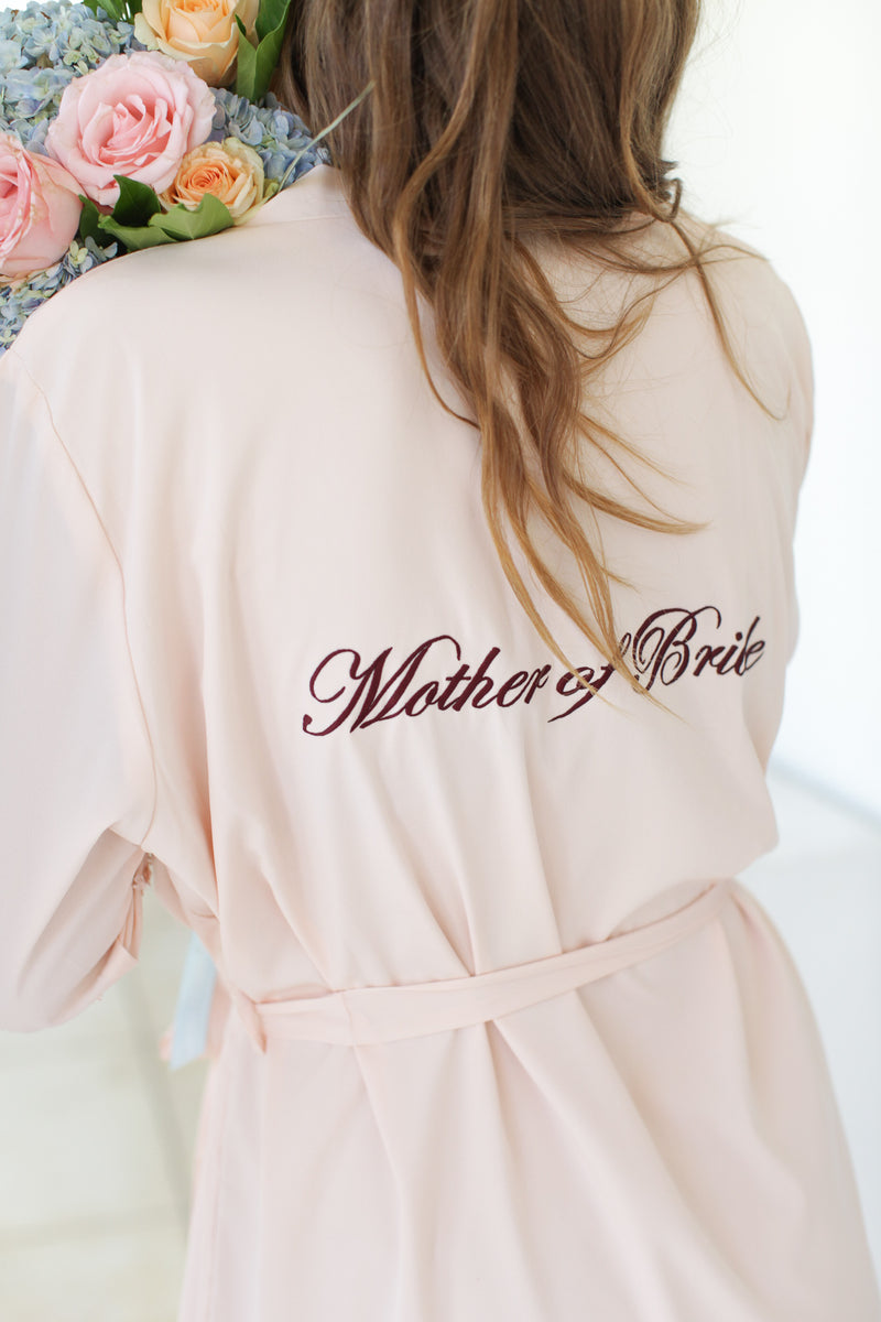Blush Bridesmaid Robes // Robe // Bridal Robe // Bride Robe // Bridal Party Robes // Bridesmaid Gifts // Satin Robe // Lace Bridal Robe